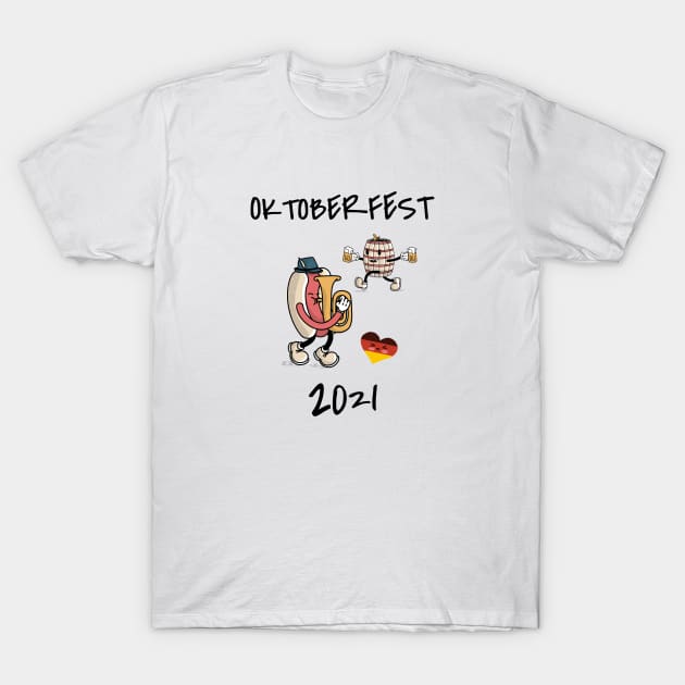 Oktoberfest 2021 German Beer Festival T-Shirt by FelippaFelder